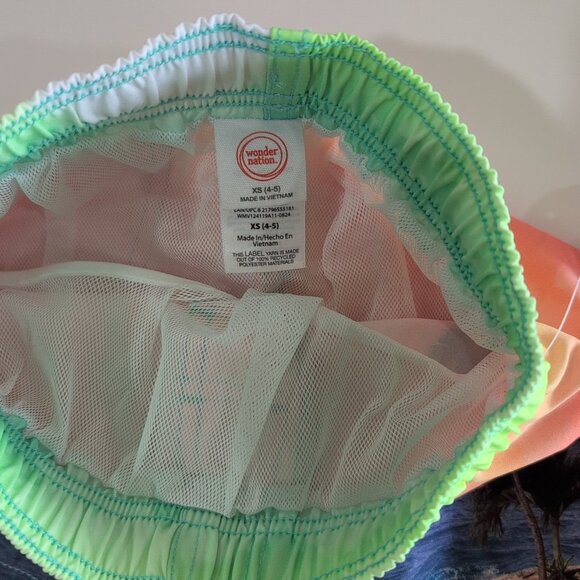 Wonder Nation UPF 50 Plus Quick Dry Swim Shorts XS (4-5) - Picture 4 of 5